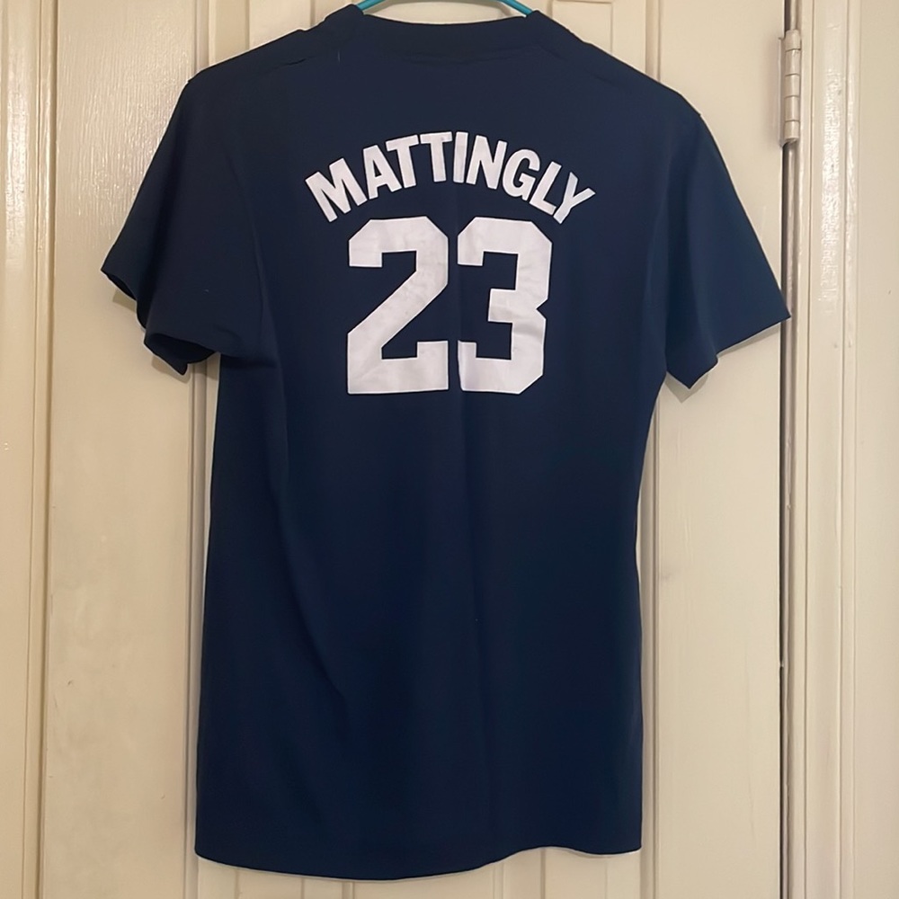 Vintage 80s Don Mattingly Yankee Stadium Screen Stars kids medium tee t-shirt.